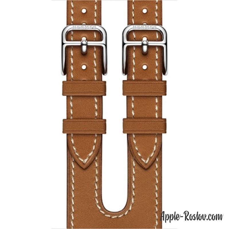 Ремешок Manchette из кожи Barénia цвета Fauve с двойной пряжкой (для корпуса 38 мм) Ремешок Manchette из кожи Barénia цвета Fauve с двойной пряжкой (для корпуса 38 мм)