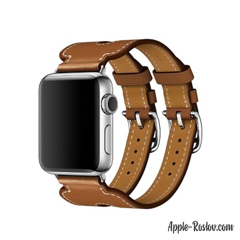 Ремешок Manchette из кожи Barénia цвета Fauve с двойной пряжкой (для корпуса 38 мм) Ремешок Manchette из кожи Barénia цвета Fauve с двойной пряжкой (для корпуса 38 мм)