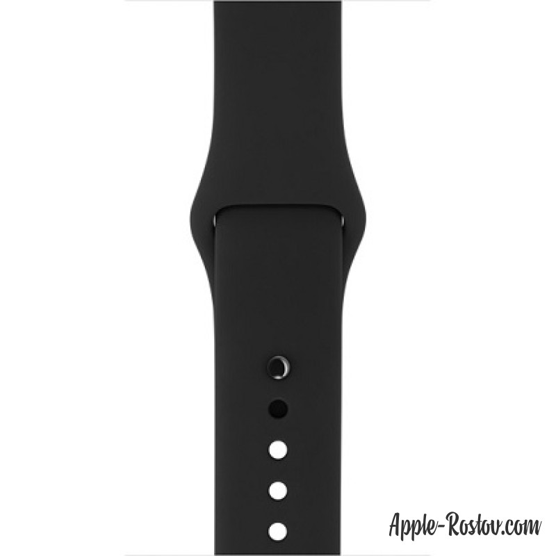 Спортивный ремешок чёрного цвета (для корпуса 38 мм), размеры S/M и M/L Спортивный ремешок чёрного цвета (для корпуса 38 мм), размеры S/M и M/L