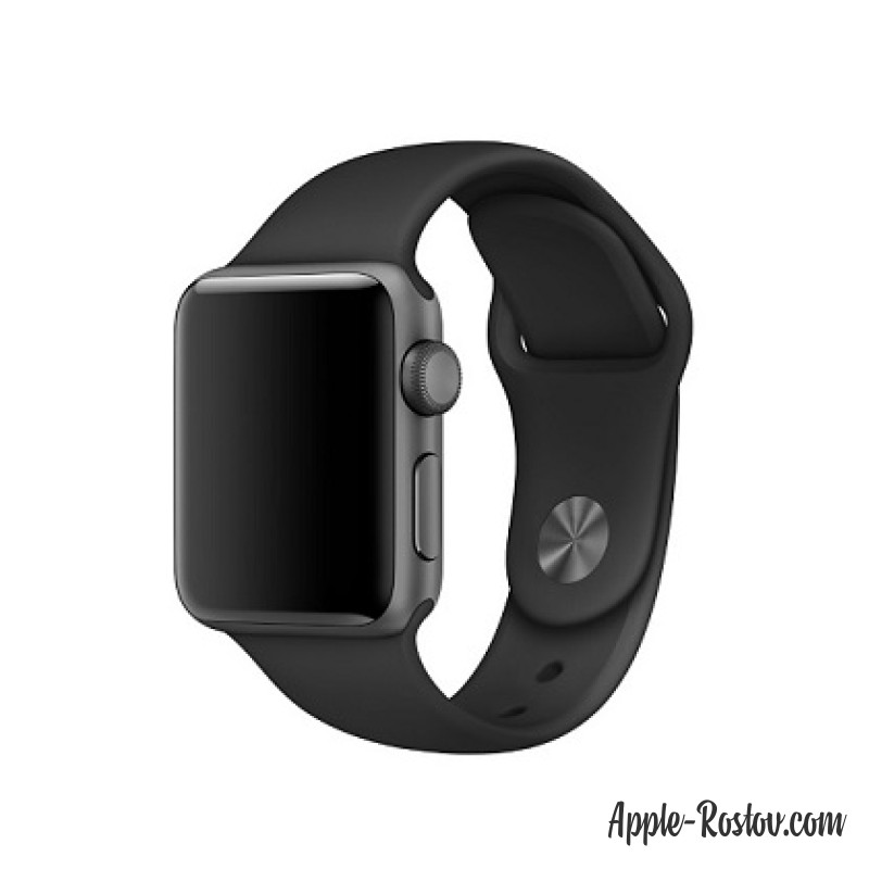 Спортивный ремешок чёрного цвета (для корпуса 38 мм), размеры S/M и M/L Спортивный ремешок чёрного цвета (для корпуса 38 мм), размеры S/M и M/L