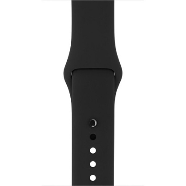Спортивный ремешок чёрного цвета (для корпуса 42 мм), размеры S/M и M/L