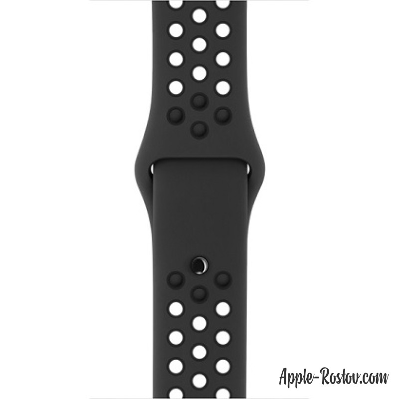 Спортивный ремешок Nike цвета "антрацитовый/чёрный" (для корпуса 38 мм), размеры S/M и M/L Спортивный ремешок Nike цвета "антрацитовый/чёрный" (для корпуса 38 мм), размеры S/M и M/L