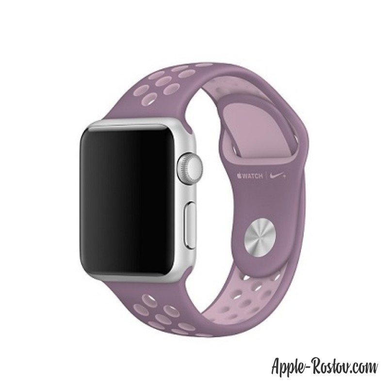 Спортивный ремешок Nike цвета "фиолетовая пыль/сливовая дымка" (для корпуса 38 мм), размеры S/M и M/L Спортивный ремешок Nike цвета "фиолетовая пыль/сливовая дымка" (для корпуса 38 мм), размеры S/M и M/L