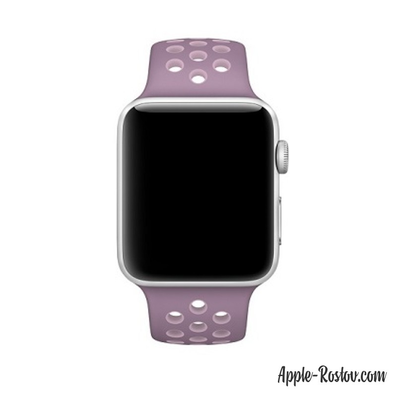 Спортивный ремешок Nike цвета "фиолетовая пыль/сливовая дымка" (для корпуса 42 мм), размеры S/M и M/L Спортивный ремешок Nike цвета "фиолетовая пыль/сливовая дымка" (для корпуса 42 мм), размеры S/M и M/L