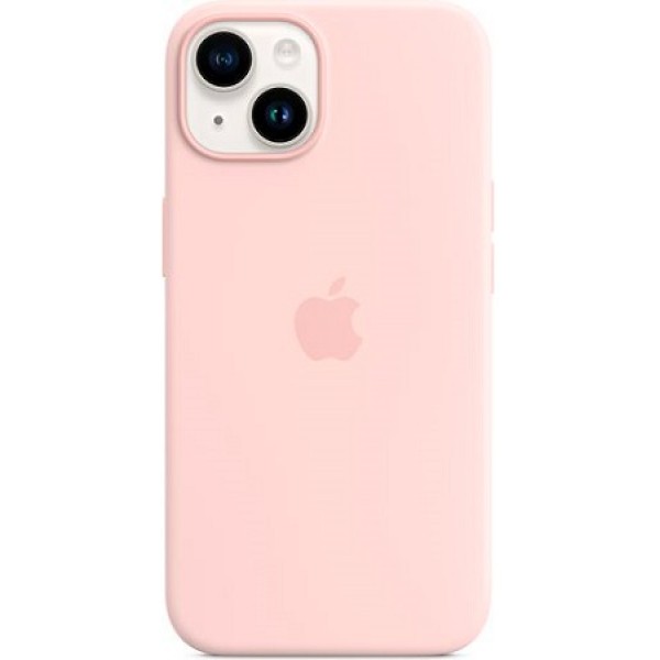 Silicone case iPhone 14 MagSafe Pink