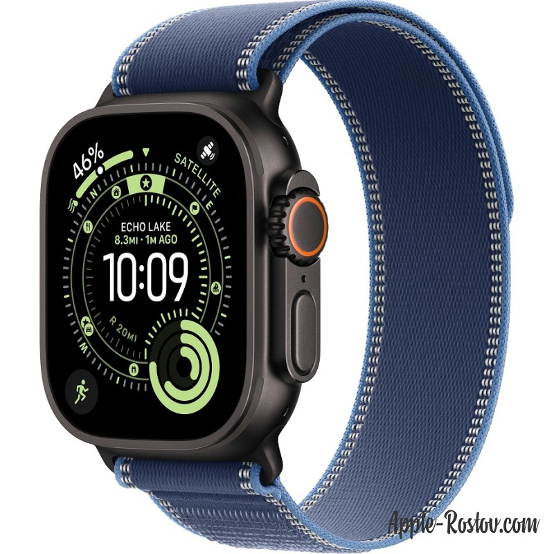 Apple Watch Ultra 3 (2025) 49mm Black Titanium Case ремешок Blue Bright Blue Trail Apple Watch Ultra 3 (2025) 49mm Black Titanium Case ремешок Blue Bright Blue Trail