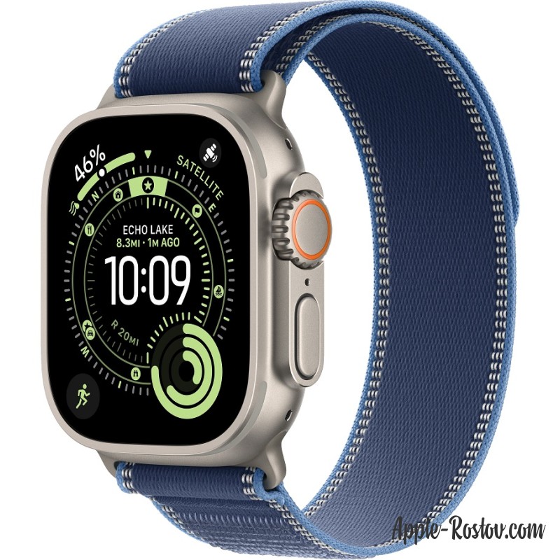Apple Watch Ultra 3 (2025) 49mm Natural Titanium Case ремешок Blue Bright Blue Trail Apple Watch Ultra 3 (2025) 49mm Natural Titanium Case ремешок Blue Bright Blue Trail