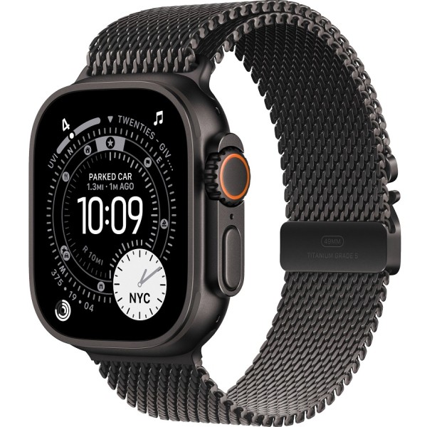 Apple Watch Ultra 3 Black 49 mm Black Milanese Loop