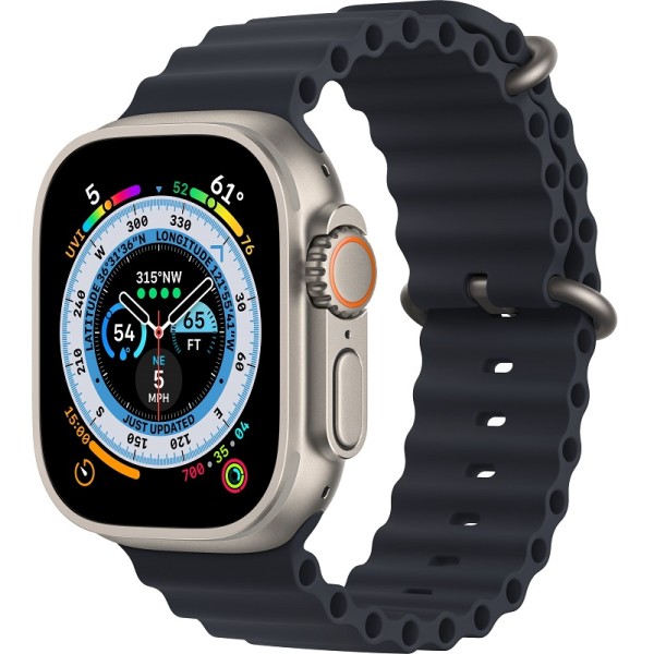 Apple Watch Ultra 49mm Titanium Case ремешок Midnight Ocean Band