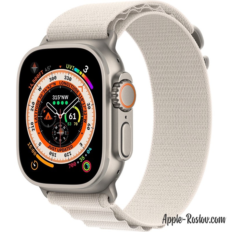 Apple Watch Ultra 49mm Titanium Case ремешок Starlight Alpine Apple Watch Ultra 49mm Titanium Case ремешок Starlight Alpine