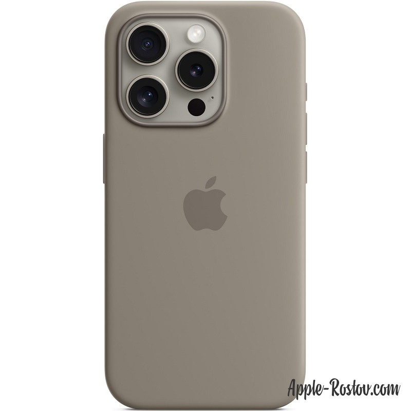 Silicone case iPhone 15 Pro Max MagSafe Clay