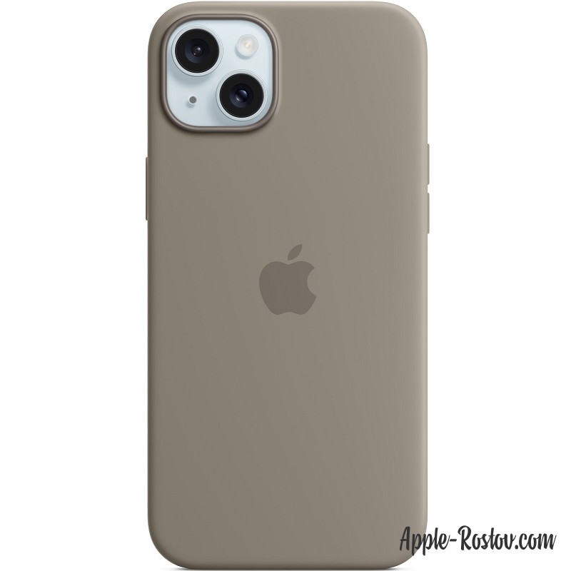 Silicone case iPhone 15 MagSafe Clay